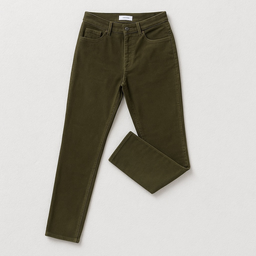 OFT Olive Green Corduroy Skinny Pants (Size 4 / 27)